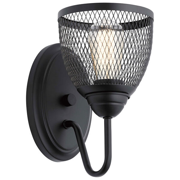 Voclain Black One-Light Wall Sconce, image 1