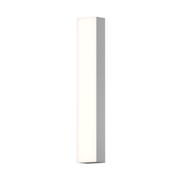 Solid Glass Bar Satin Nickel 18-Inch LED Wall Sconce, image 1