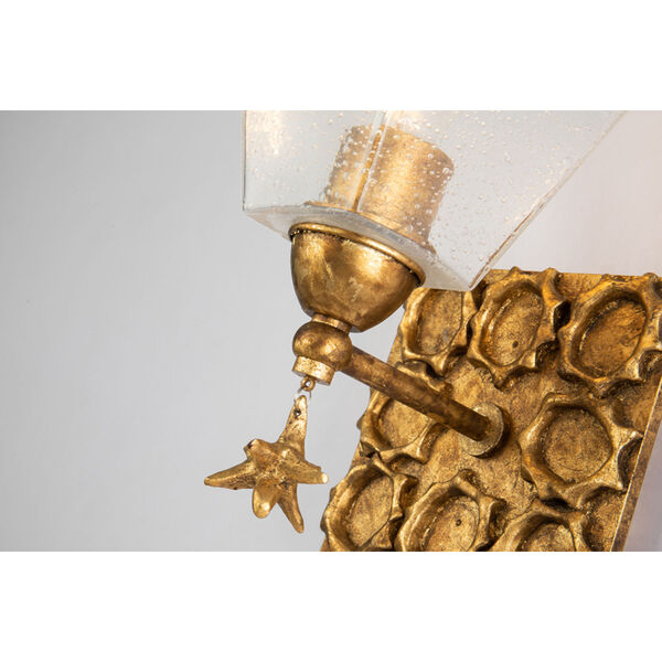 Star Gold Leaf with Antique One-Light Wall Sconce, image 2