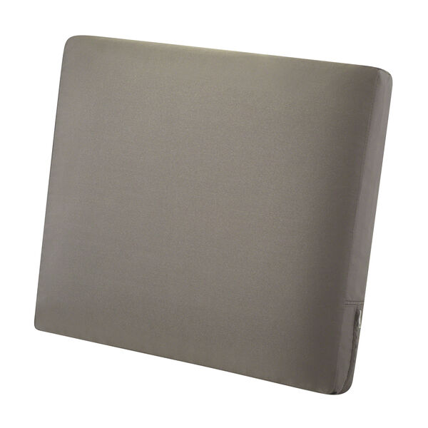 Maple Dark Taupe 23 In. x 20 In. Patio Back Cushion, image 1