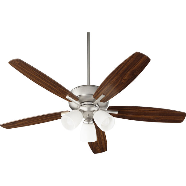 Breeze Satin Nickel LED 52-Inch Ceiling Fan, image 1