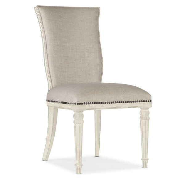 Traditions Soft White Upholstered Side Chair, image 1