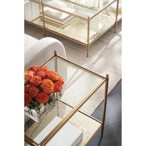 Caracole Classic New Gold End Table, image 2