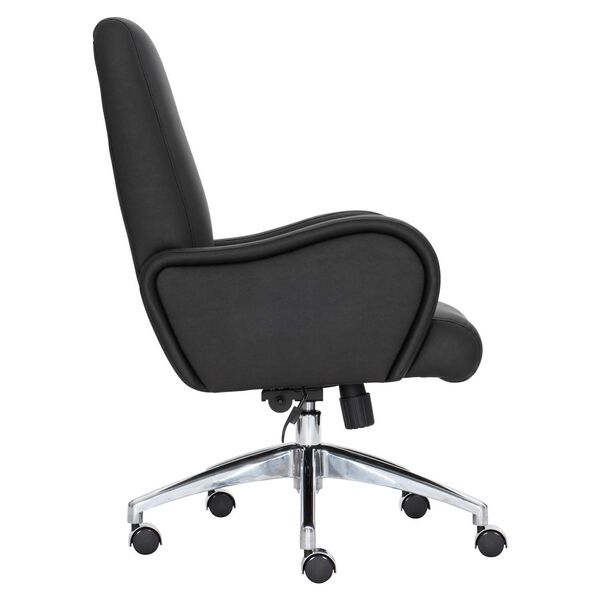 Patterson Black and Silver Office Chair, image 2