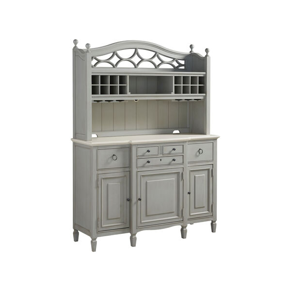 Summer Hill French Gray Complete Buffet with Hutch, image 2