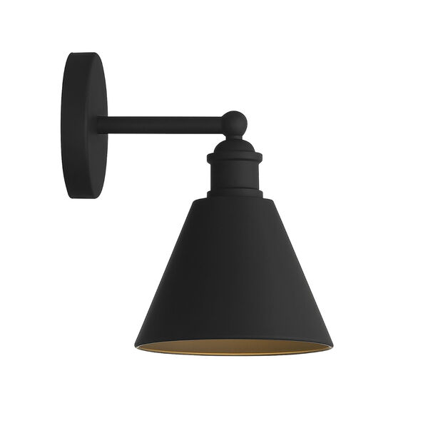 Chelsea Matte Black Seven-Inch One-Light Wall Sconce, image 5