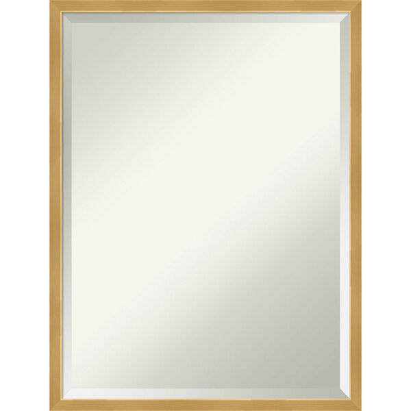 Polished Brass and Gold 19W X 25H-Inch Decorative Wall Mirror, image 1