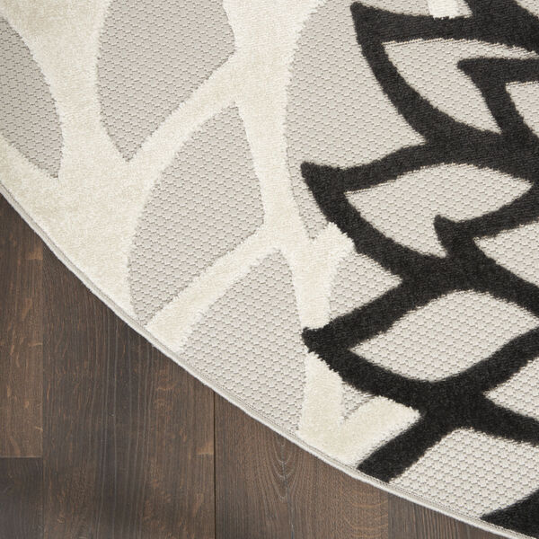 Aloha Black, Gray and White Indoor/Outdoor Area Rug, image 4