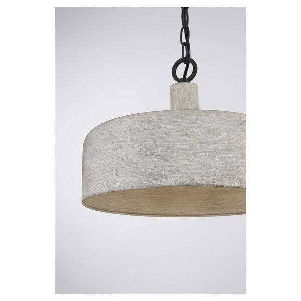 Claire Weathered Gray and Black One-Light Pendant, image 5