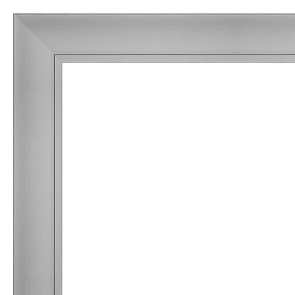 Flair Brushed Nickel 28W X 64H-Inch Full Length Floor Leaner Mirror, image 2