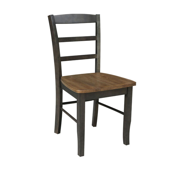 Madrid Hickory and Washed Coal Ladderback Chair, Set of 2, image 3