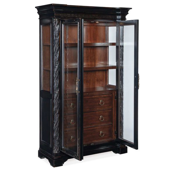 Charleston Black Cherry Display Cabinet, image 3