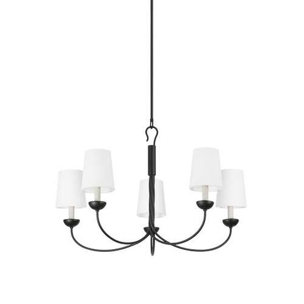 Montpelier Aged Iron Five-Light Chandelier, image 1