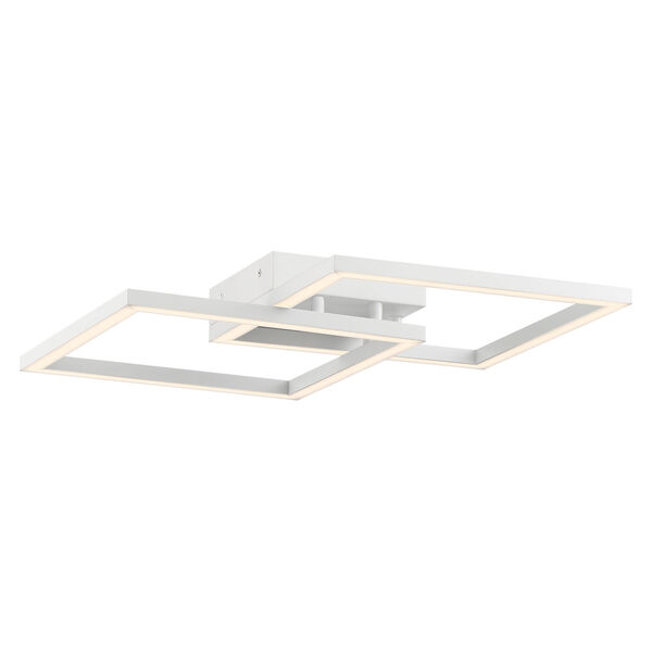 Squared White 19-Inch Led Wall Sconce, image 1
