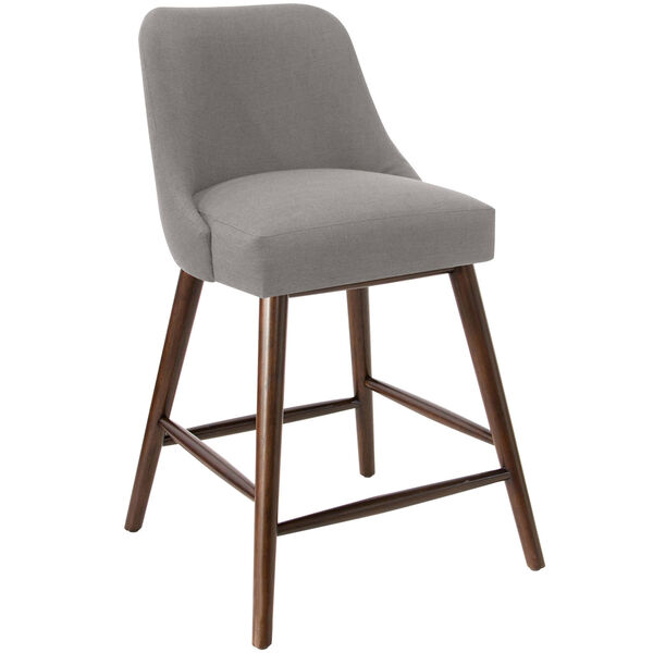Linen Gray 38-Inch Counter Stool, image 1