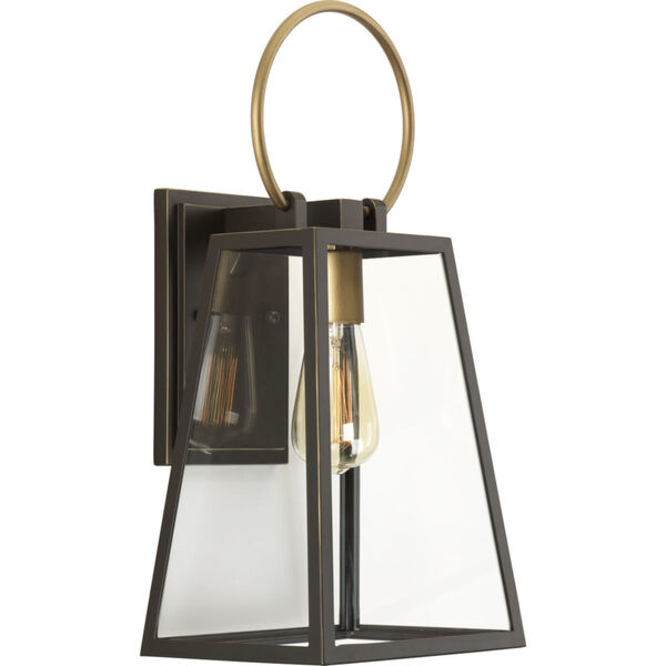 P560078-020: Barnett Antique Bronze and Brass One-Light Outdoor Wall Sconce, image 1