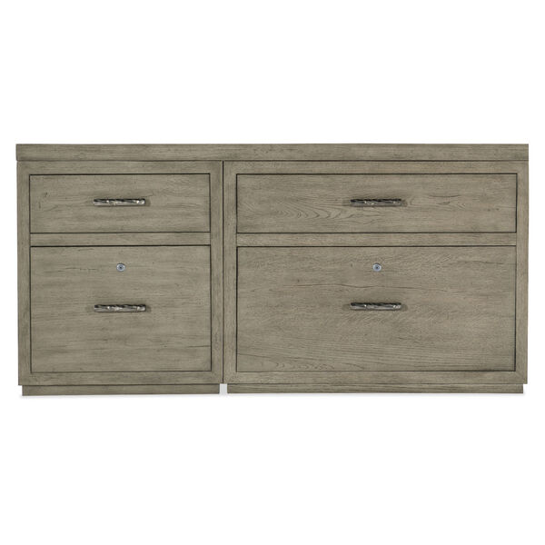 Linville Falls Smoked Gray 60-Inch Credenza with File and Lateral File, image 4