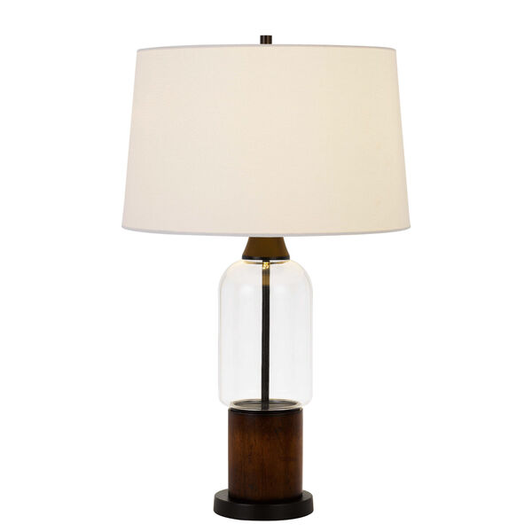 Bron Black and Clear One-Light Table lamp, image 2