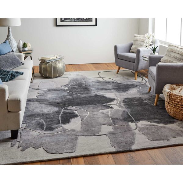 Anya Ivory Gray Taupe Rectangular 3 Ft. 6 In. x 5 Ft. 6 In. Area Rug, image 3