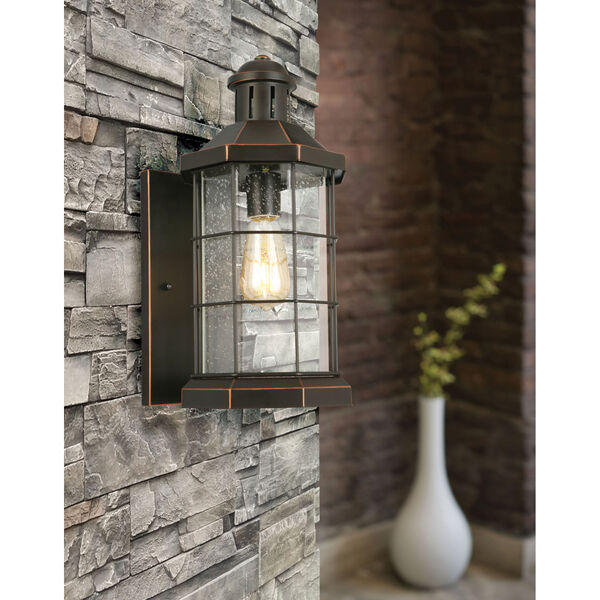 San Mateo Creek Oil Rubbed Bronze Eight-Inch One-Light Outdoor Wall Sconce, image 2