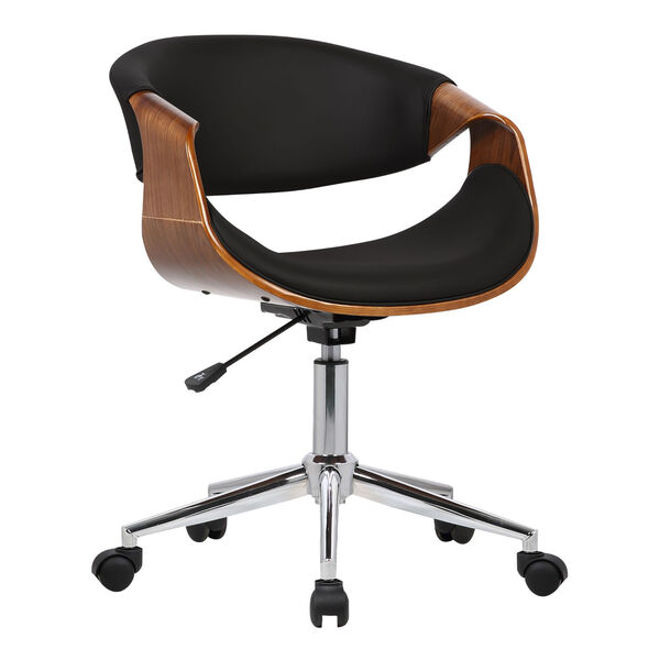 Geneva Chrome Black Office Chair, image 1