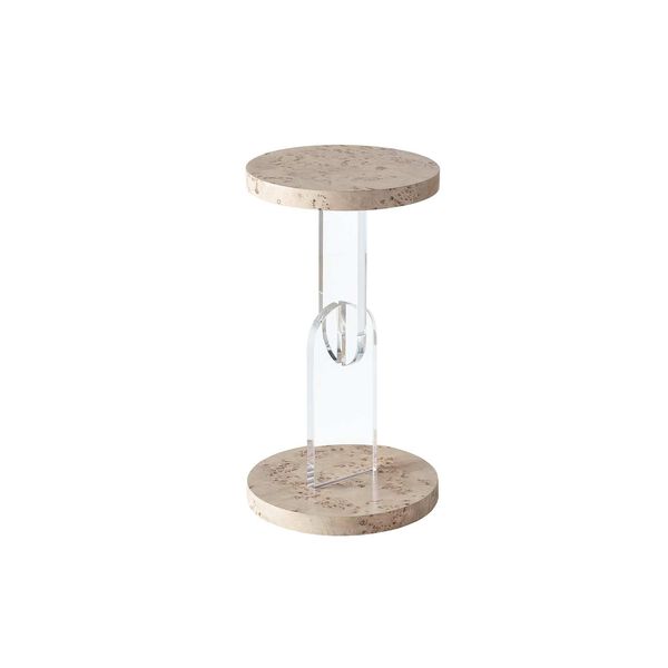 Tranquility Brown Burl Side Table, image 1