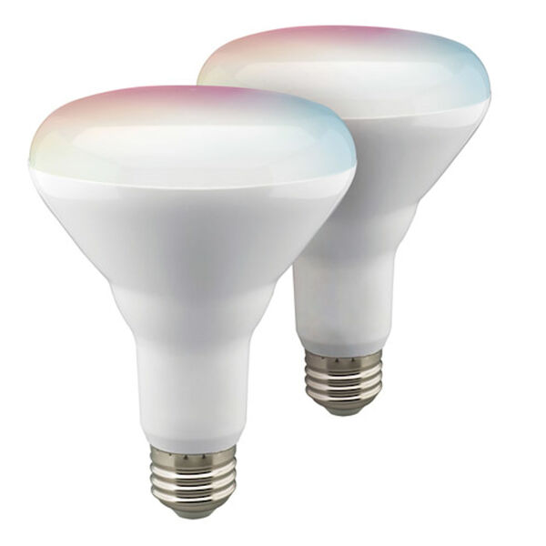 Starfish White 9.5 Watt BR30 LED RGB Tunable Bulb with 760 Lumens, Pack of 2, image 1