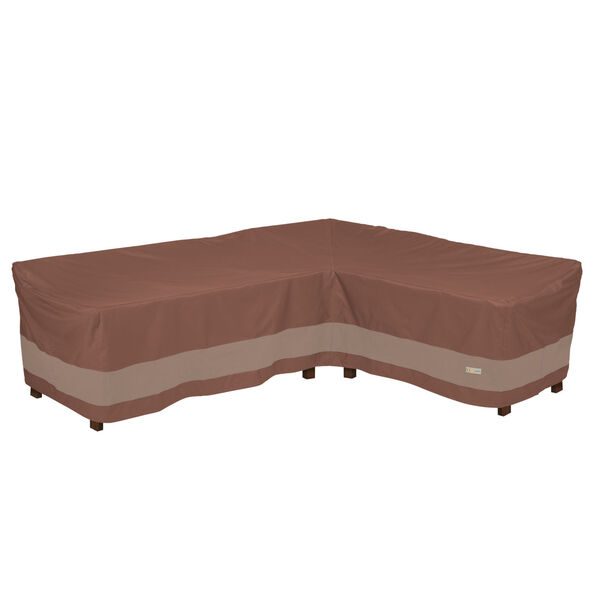 Ultimate Mocha Cappuccino 104-Inch Patio Right-Facing Sectional Lounge Set Cover, image 1