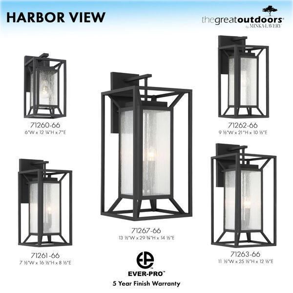 Harbor View Sand Coal Four-Light Outdoor Wall Pendant, image 5