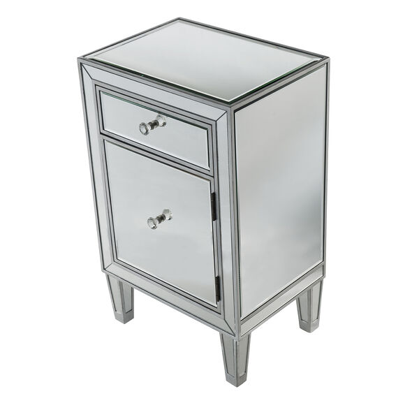 Reflexion Antique Silver Paint 29-Inch Nightstand, image 6