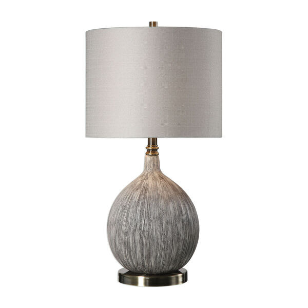Hedera Textured Ivory Table Lamp, image 1