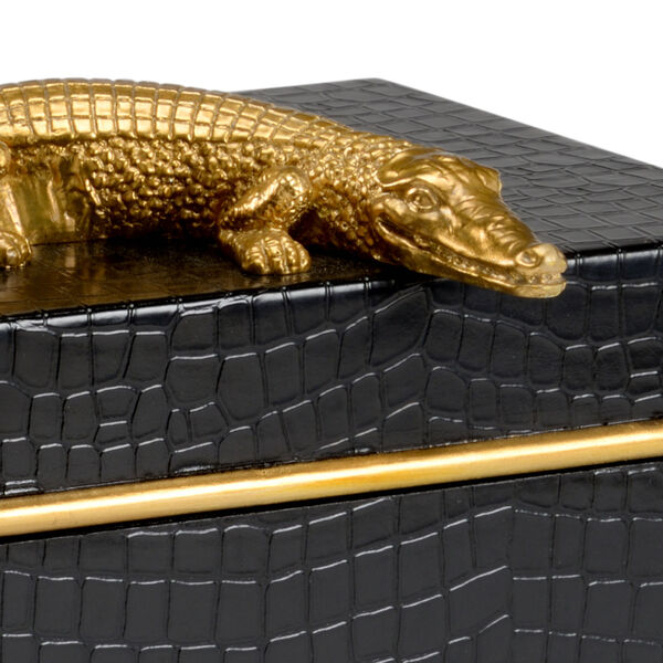 Black and Gold 1 Alligator Box, image 2
