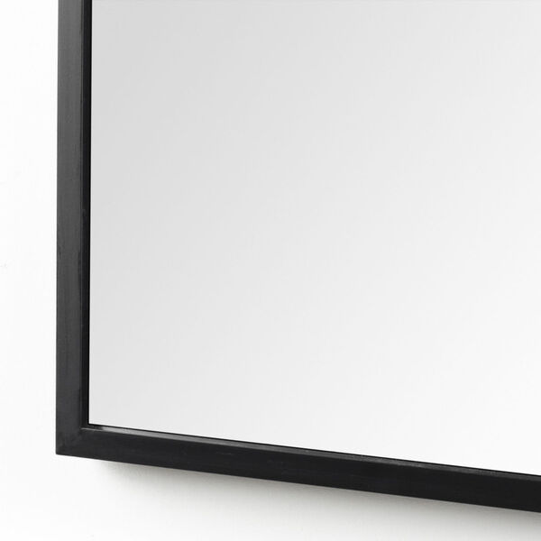 Giovanna Black 24-Inch x 49-Inch Metal Frame Rounded Arch Vanity Mirror, image 4
