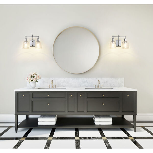 Bryant Chrome Two-Light Bath Vanity, image 3