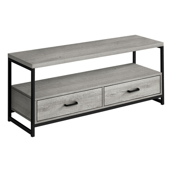 Gray and Black TV Stand, image 1
