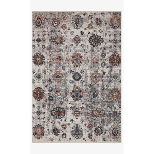 Samra Ivory and Multicolor Rectangular: 2 Ft. 3 In. x 3 Ft. 10 In. Area Rug, image 1