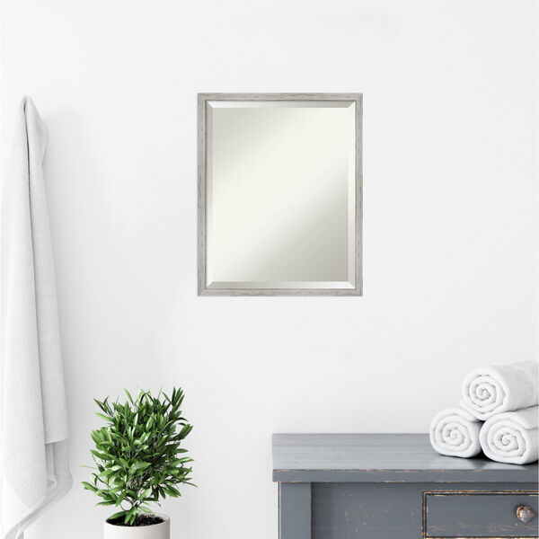 Shiplap White 17W X 21H-Inch Bathroom Vanity Wall Mirror, image 6