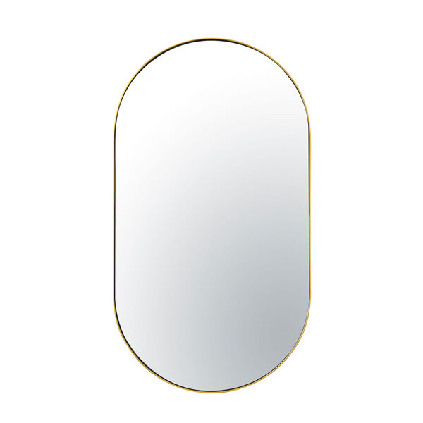 Capsule Gold 22 x 40 Inch Wall Mirror, image 1