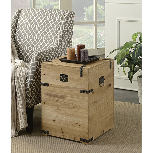 Laredo Natural Trunk End Table, image 1