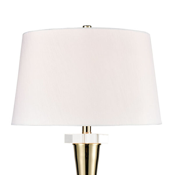 Brandt Gold and Clear One-Light Table Lamp, image 3