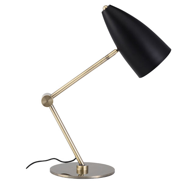 Phillipe Black and Antique Brass One-Light Table Lamp, image 2