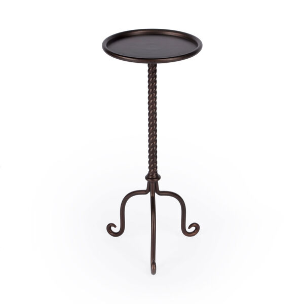 Alma Metal Pedestal  Side Table, image 1