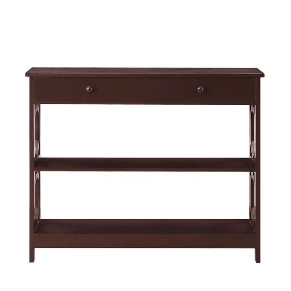 Omega 1 Drawer Console Table in Espresso, image 6