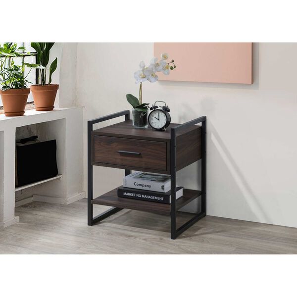 Leo Sable Brown Metal Accent Nightstand, image 2