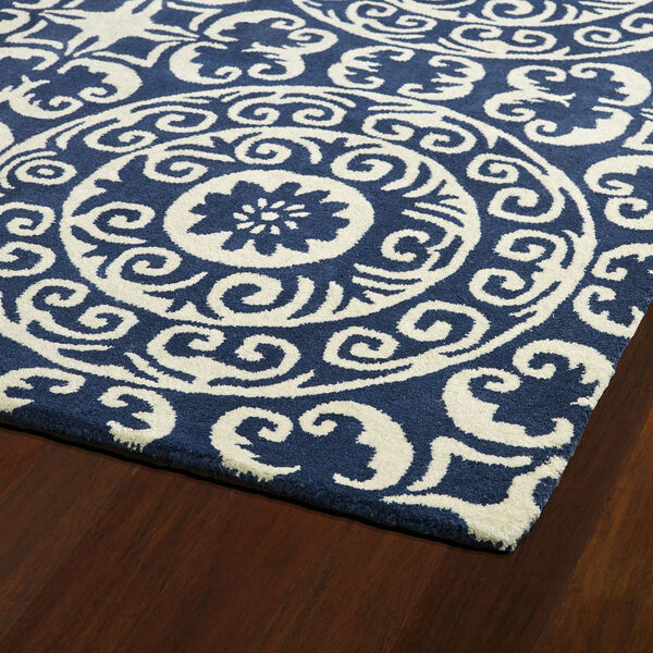 Evolution Navy Hand Tufted 5Ft. 9In Square Rug, image 4