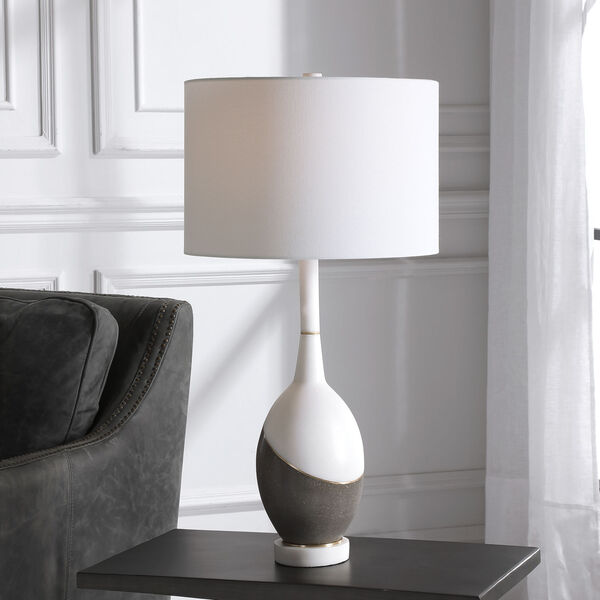 Tanali Charcoal and White One-Light Table Lamp, image 2