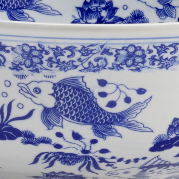 Blue and White Decorative Bowl, image 2