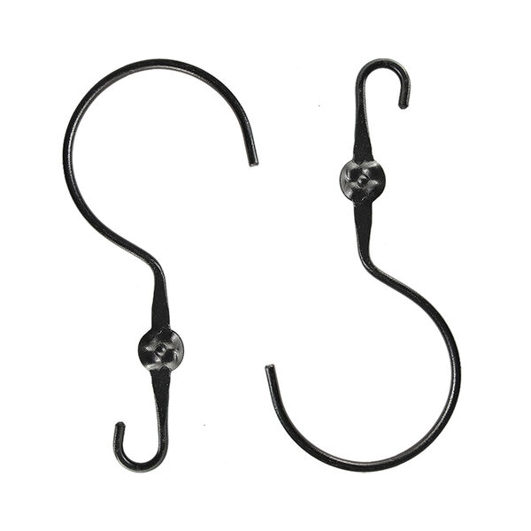 Black Powdercoat Extender with Wide Hook, Set of Two, image 1