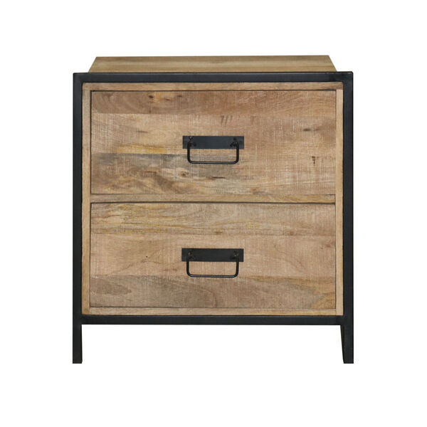 Outbound Natural and Black Nightstand, image 1
