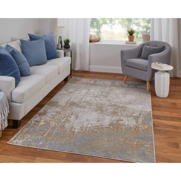 Aura Ivory Brown Gray Area Rug, image 3